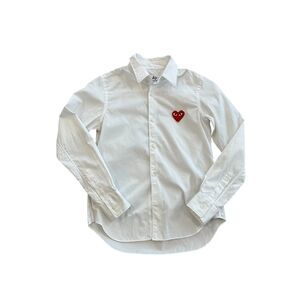 Comme des Garçons PLAY Heart Button Down Shirt Size XS